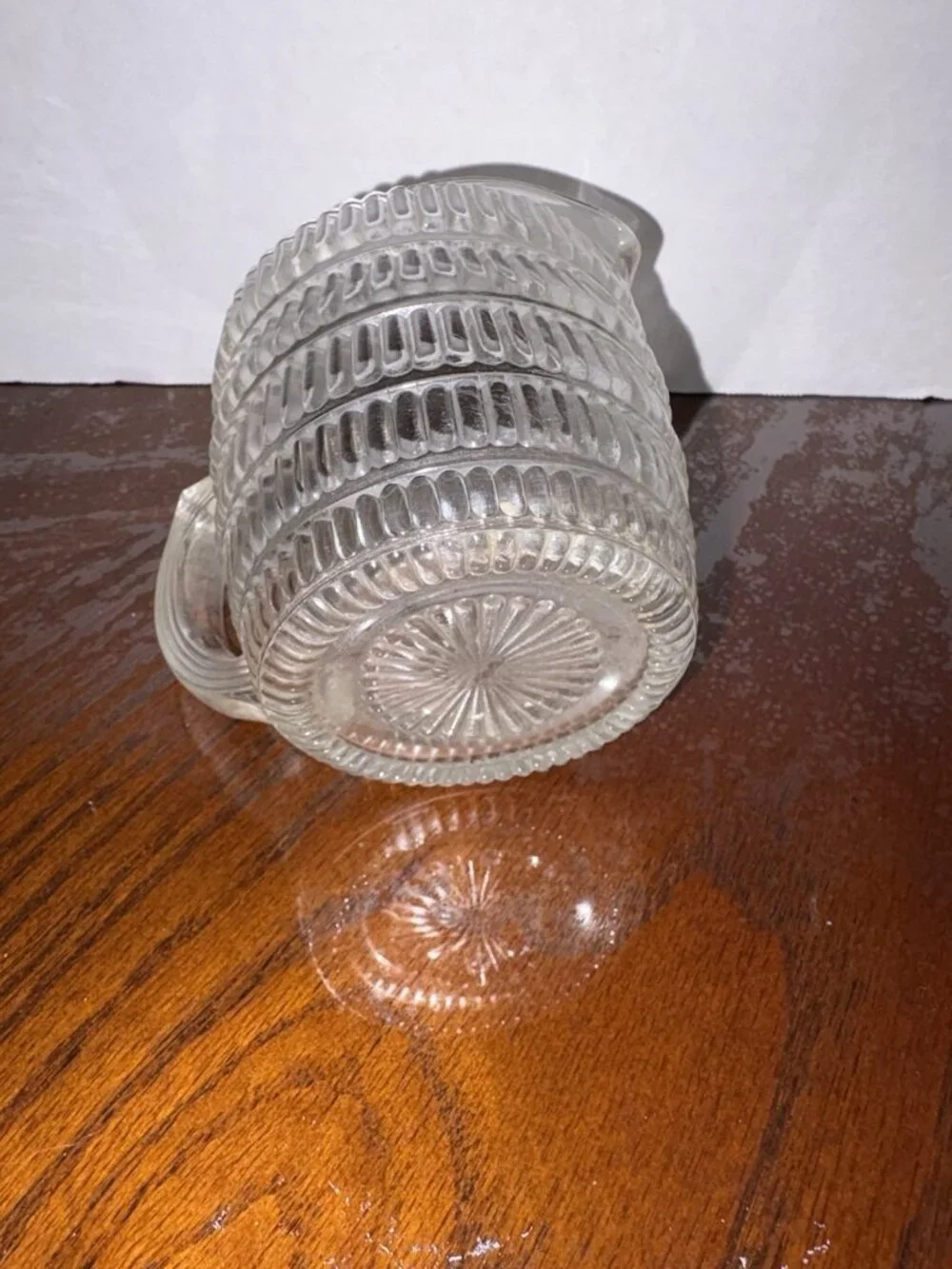Vintage 1940s Hazel Atlas Glass Beehive Creamer Milk Service